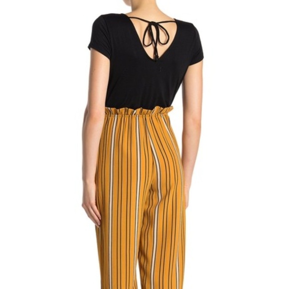 Bailey Blue Short Sleeve Stripe Contrast Jumpsuit - Picture 3 of 5